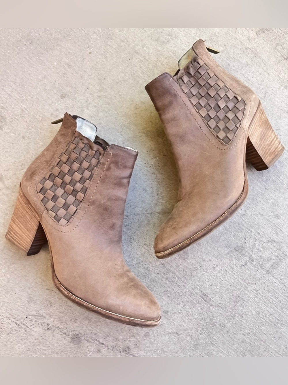 Aquatalia brown booties 8.5